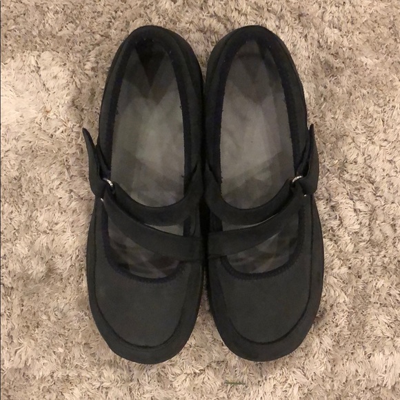 Dansko Black Leather Mary Jane Clogs - Picture 2 of 8